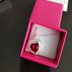 Heart Bracelet and Pendant Necklace